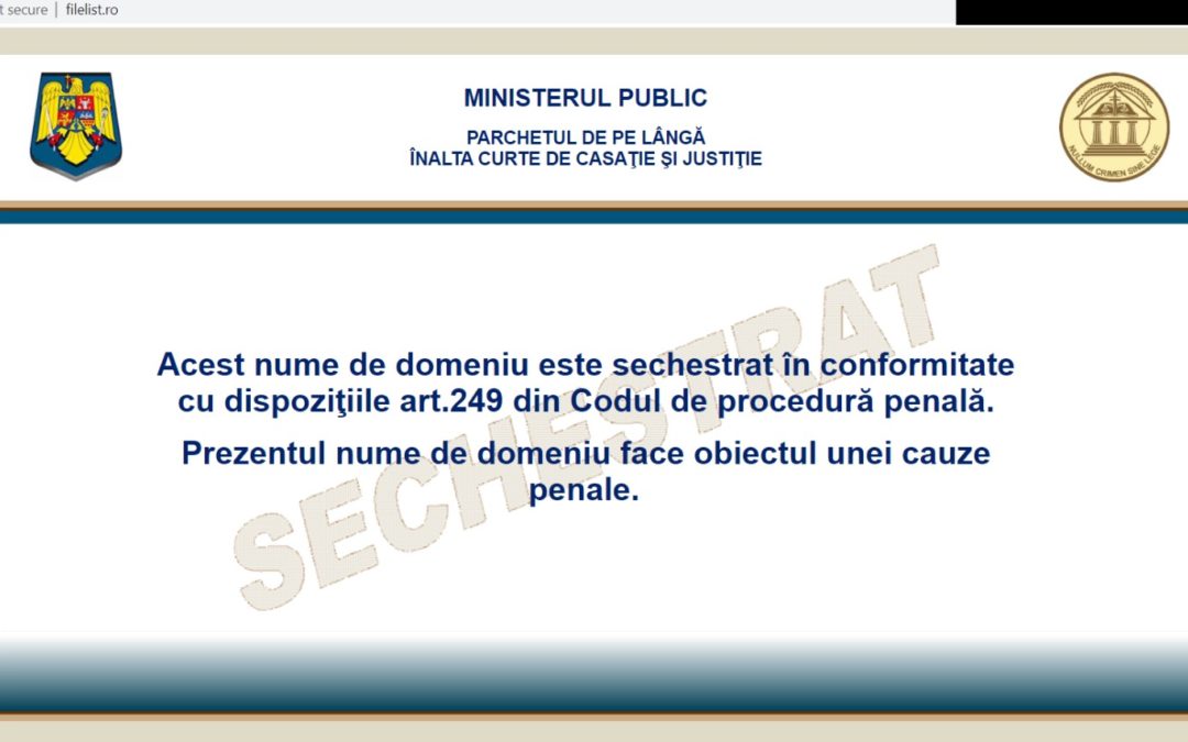 Oare era necesara sechestrarea filelist.ro de catre Ministerul Public?